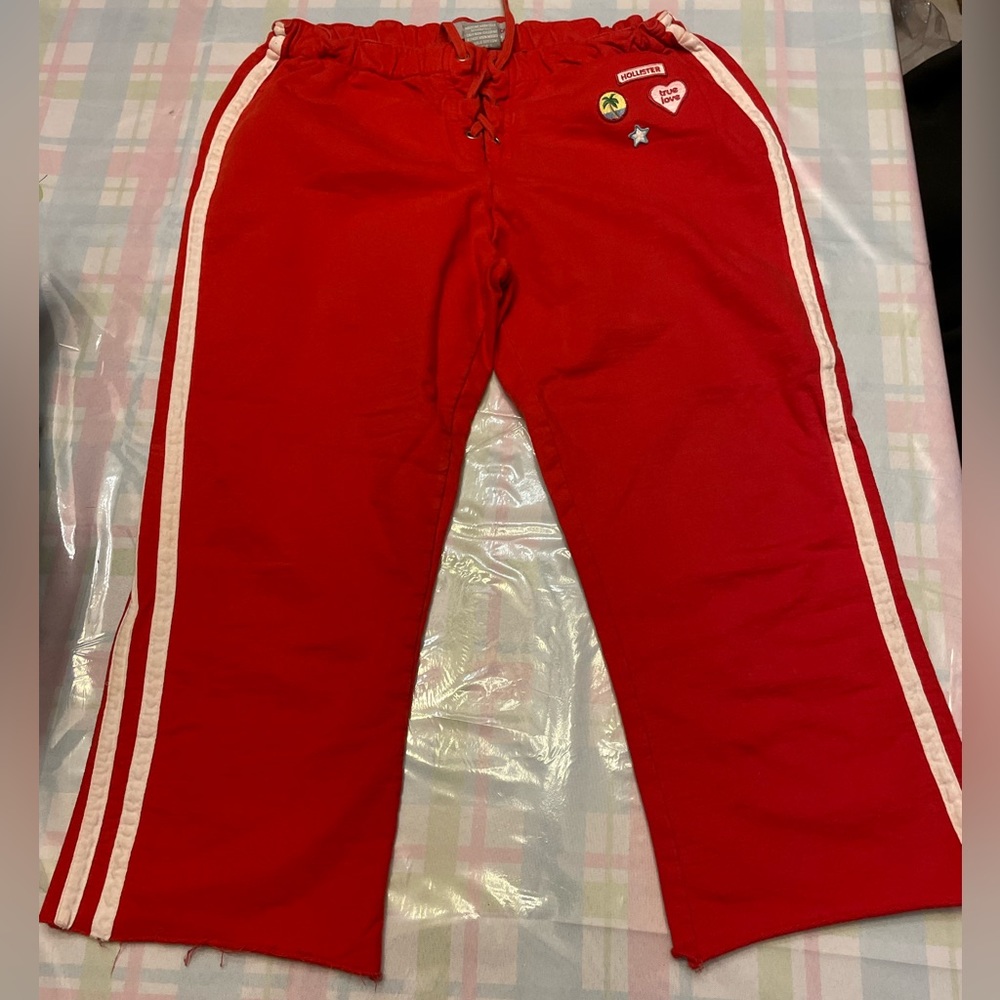 Vintage, red Capri Hollister pants,